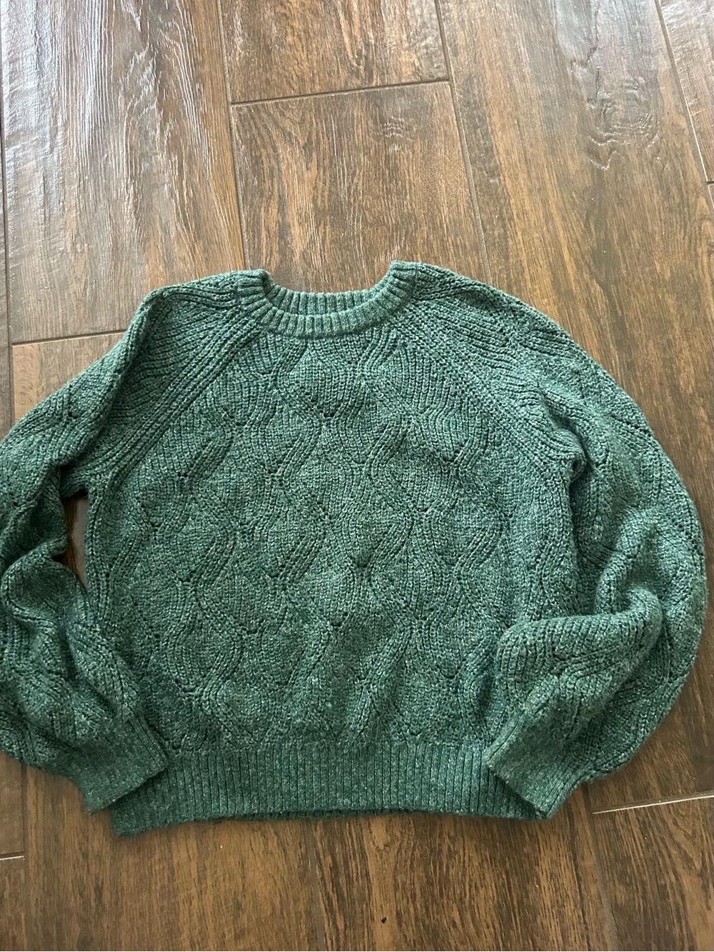 Old Navy Green Cable-Knit Kids Sweater